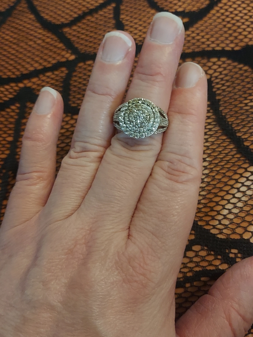 Statement Ring Sz 7 2.52CTW Rhodium Over Sterling Silver - Picture 1 of 6